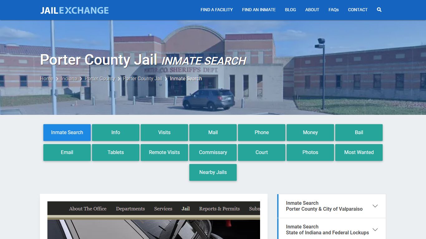 Inmate Search: Roster & Mugshots - Porter County Jail, IN - Jail Exchange